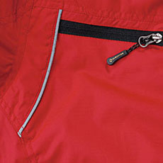 反射パイピング・右胸ファスナーポケット