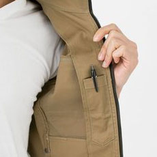 ERX207　ミニヘリンボンストレッチブルゾン　内側ペン差し