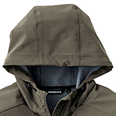 R058　ライトシェルストレッチパーカー　フード