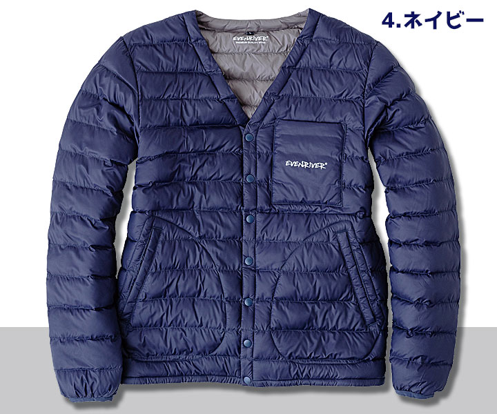 R127　ファイバーダウンジャケット　ネイビー