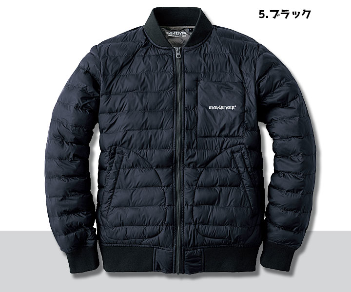 R129　ファイバーダウンフライトジャケット　ブラック