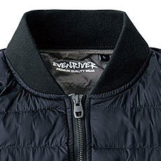 R129　ファイバーダウンフライトジャケット　首リブ