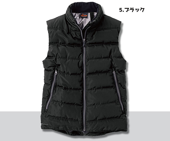 R195　ファイバーダウンヒートベスト　ブラック