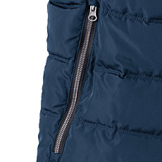 R195　ファイバーダウンヒートベスト　サイドポケット