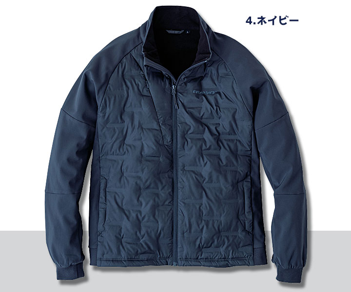 R407　クリンプドオーバージャケット　ネイビー