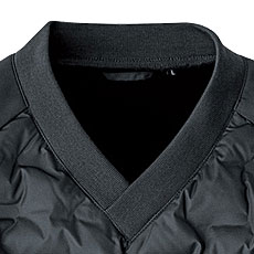 R426　クリンプドVジャケット　首元リブ