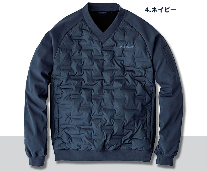 R426　クリンプドVジャケット　ネイビー