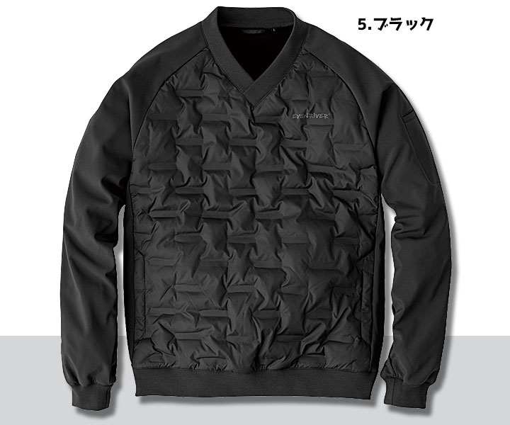 R426　クリンプドVジャケット　ブラック