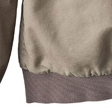 R608　コットン裏ボアフーディジャケット　裾リブ