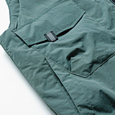 両側フラップ付きポケット