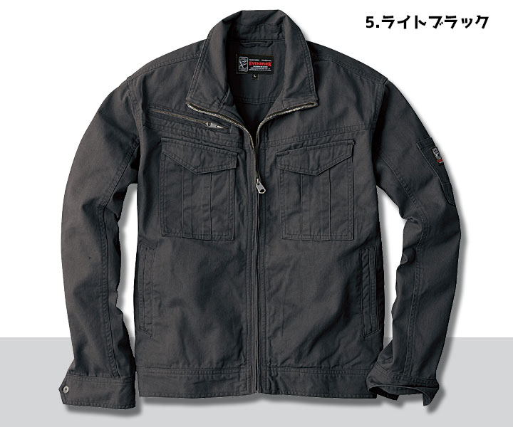SR4007　スタンダードブルゾン　ライトブラック