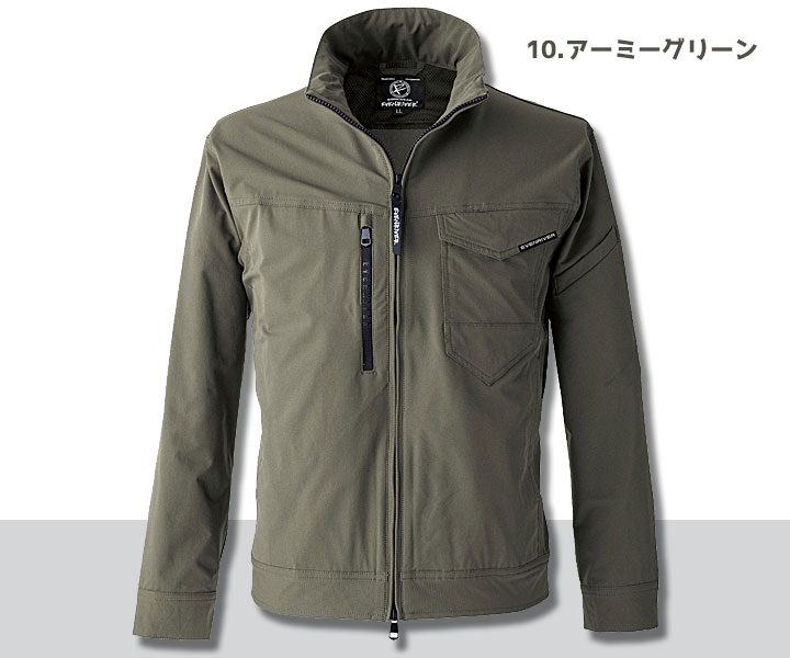 SR8007　フレックスエアージャケット　アーミーグリーン
