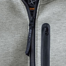 TR208　ダブルニットフーディ　フロントファスナー引手