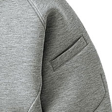 TR208　ダブルニットフーディ　左袖ペン差し