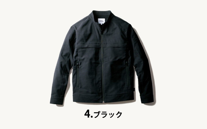 U7722-00　長袖ブルゾン　ブラック