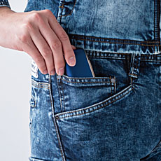 USD802　ストレッチパウダーデニムカーゴ　コインポケット