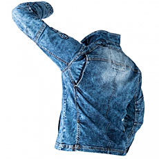 USD807　ストレッチパウダーデニムブルゾン　ストレッチ性