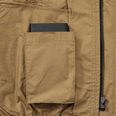 XE91400 　空調服　綿100％長袖ブルゾン  左内側バッテリーポケット